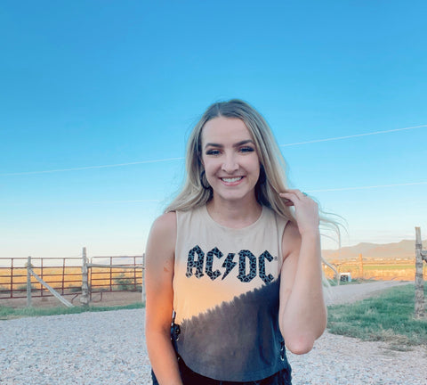 AC/DC Cropped Tank