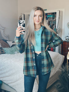 Plaid Flannel Button Up